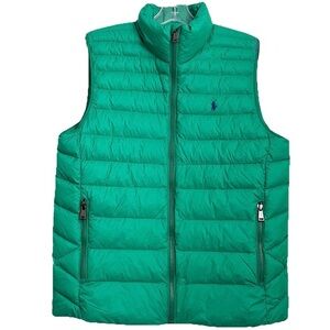 POLO Ralph Lauren Green Puffer Vest Jacket